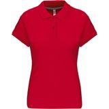 Kariban Damespolo korte mouwen K242 - Red