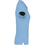 Kariban Damespolo korte mouwen K242 - sky blue