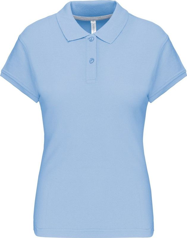 Kariban Damespolo korte mouwen K242 - sky blue