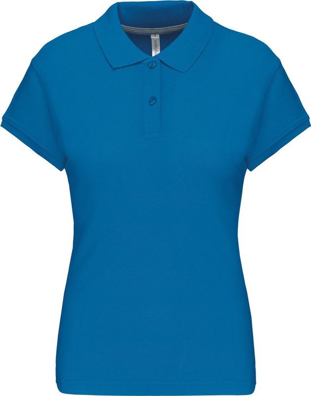 Kariban Damespolo korte mouwen K242 - Tropical Blue