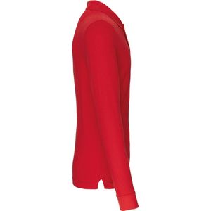 Kariban Polo lange mouwen K243 - Red