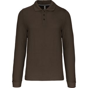 Kariban Polo lange mouwen K243 - Dark Khaki