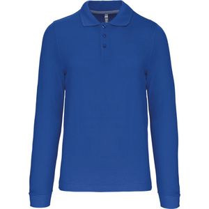 Kariban Polo lange mouwen K243 - Light Royal Blue