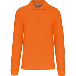 Kariban Polo lange mouwen K243 - orange