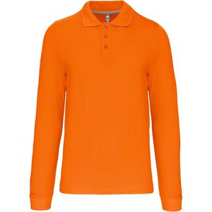 Kariban Polo lange mouwen K243 - orange