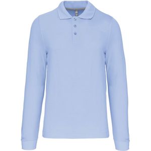 Kariban Polo lange mouwen K243 - sky blue