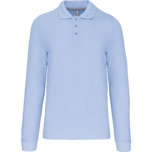 Kariban Polo lange mouwen K243 - sky blue