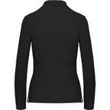 Kariban - K244 - Damespolo - Zwart - 100% Gekamd Katoen, Piqué, Lange Mouwen