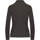 Kariban - K244 - Damespolo - Dark Grey - Lange Mouwen