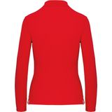 Kariban - K244 - Damespolo - Rood - Lange Mouwen