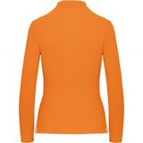 Kariban - K244 - Damespolo - Oranje - Lange Mouwen
