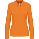 Kariban - K244 - Damespolo - Oranje - Lange Mouwen