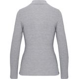 Kariban - K244 - Damespolo - Oxford Grey - Lange Mouwen