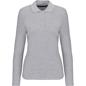 Kariban - K244 - Damespolo - Oxford Grey - Lange Mouwen