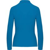 Kariban - K244 - Damespolo - Tropical Blue - Lange Mouwen