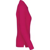 Kariban - K244 - Damespolo - Fuchsia - Lange Mouwen
