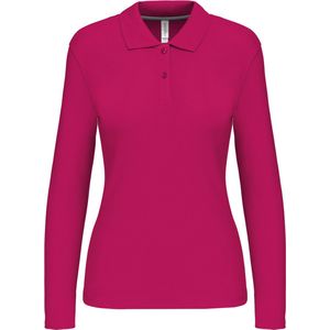 Kariban - K244 - Damespolo - Fuchsia - Lange Mouwen