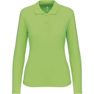 Kariban - K244 - Damespolo - Lime - Lange Mouwen