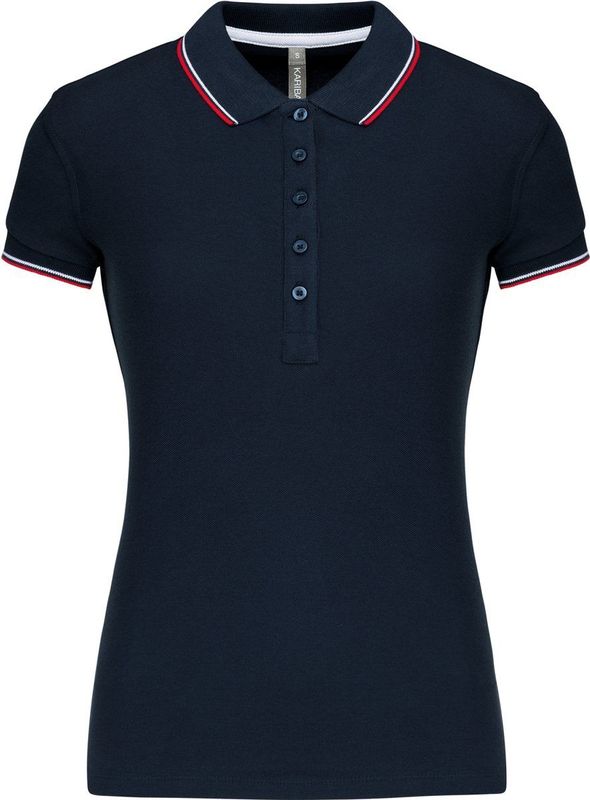 Kariban - Damespolo K251 - Navy - Korte Mouwen - 100% Katoen Piqué