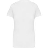 Kariban Dames T-shirt V-hals Korte Mouwen K381 - White