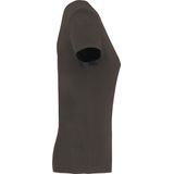 Kariban Dames T-shirt V-hals Korte Mouwen K381 - Dark Grey
