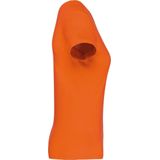 Kariban Dames T-shirt V-hals Korte Mouwen K381 - orange