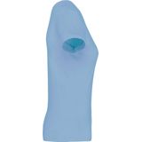 Kariban Dames T-shirt V-hals Korte Mouwen K381 - sky blue