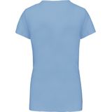 Kariban Dames T-shirt V-hals Korte Mouwen K381 - sky blue