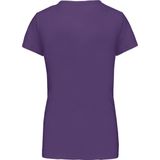 Kariban Dames T-shirt V-hals Korte Mouwen K381 - purple