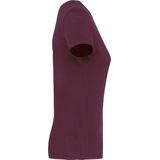 Kariban Dames T-shirt V-hals Korte Mouwen K381 - Wine