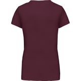 Kariban Dames T-shirt V-hals Korte Mouwen K381 - Wine