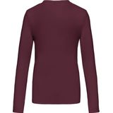 Kariban Dames T-shirt V-hals Korte Mouwen K381 - Wine