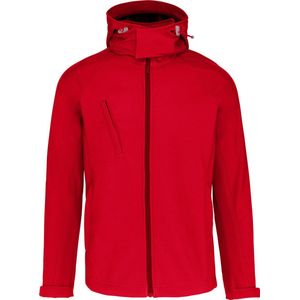 Kariban Heren softshell jas met afneembare capuchon K413 - Red - 4XL
