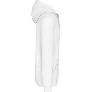 Kariban Hooded sweater met contrasterde capuchon K446 - White / Fine Grey