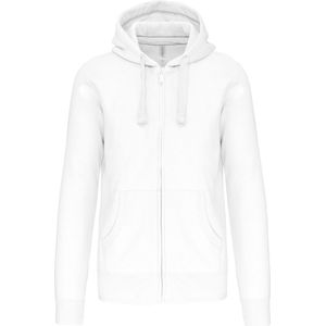 Kariban Hooded Sweater Met Rits K454 - White