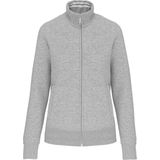 Kariban - K457 - Damessweater met Rits - Oxford Grey