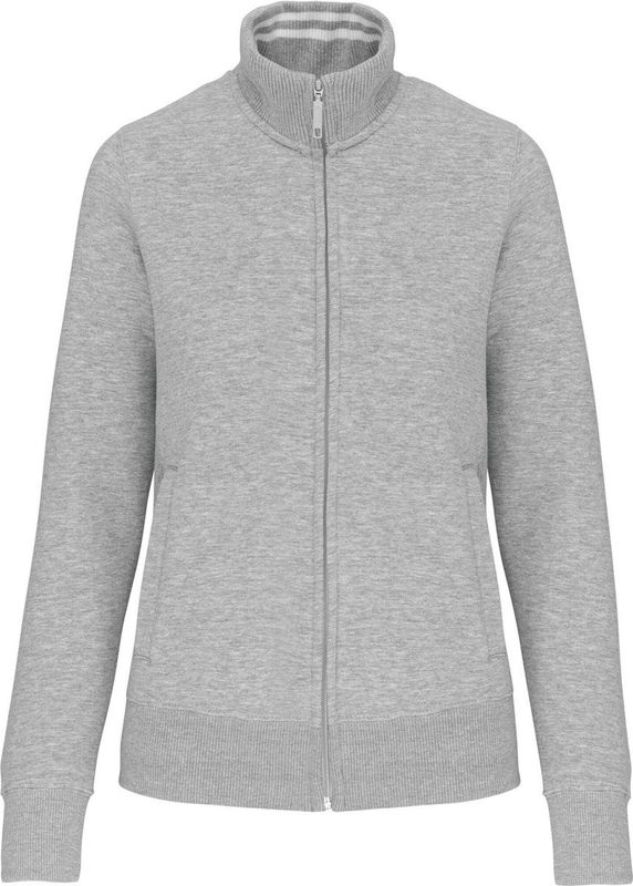 Kariban - K457 - Damessweater met Rits - Oxford Grey