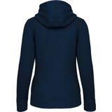 Kariban - K464 - Damessweater - Navy - Met Rits en Capuchon