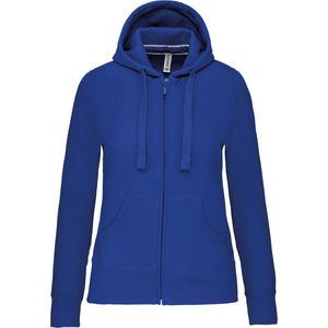 Kariban - K464 - Damessweater - Light Royal Blue - Met Rits en Capuchon
