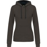 Kariban - K465 - Damessweater - Dark Grey / Black - Met Capuchon