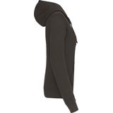 Kariban - K465 - Damessweater - Dark Grey / Black - Met Capuchon