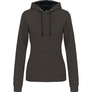 Kariban - K465 - Damessweater - Dark Grey / Black - Met Capuchon
