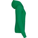 Kariban - K465 - Damessweater - Light Kelly Green / White - Met Capuchon