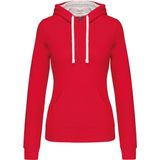 Kariban - K465 - Damessweater - Rood - Met Capuchon