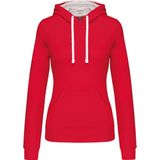 Kariban - K465 - Damessweater - Rood - Met Capuchon