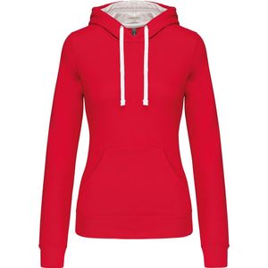Kariban - K465 - Damessweater - Rood - Met Capuchon