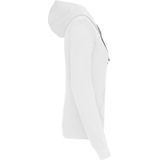 Kariban - K465 - Damessweater - White / Fine Grey - Met Capuchon