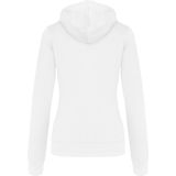 Kariban - K465 - Damessweater - White / Fine Grey - Met Capuchon