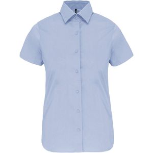Kariban - K532 - Blouse - Lichtblauw - Korte Mouwen