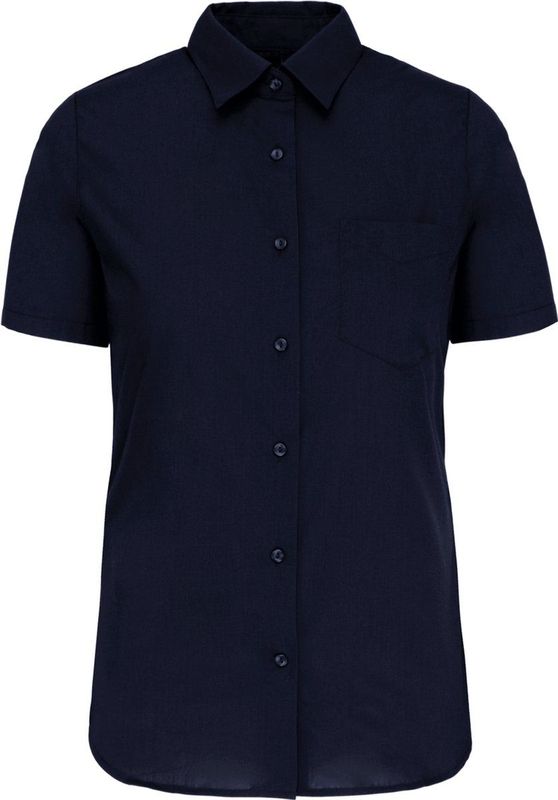 Kariban - K548 - Overhemd - Navy - Korte Mouwen - Dames